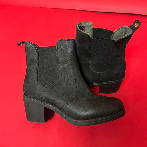 Kodiak / Chunky black sued soft leather look boots 🖤🖤 - Picture 1 of 4